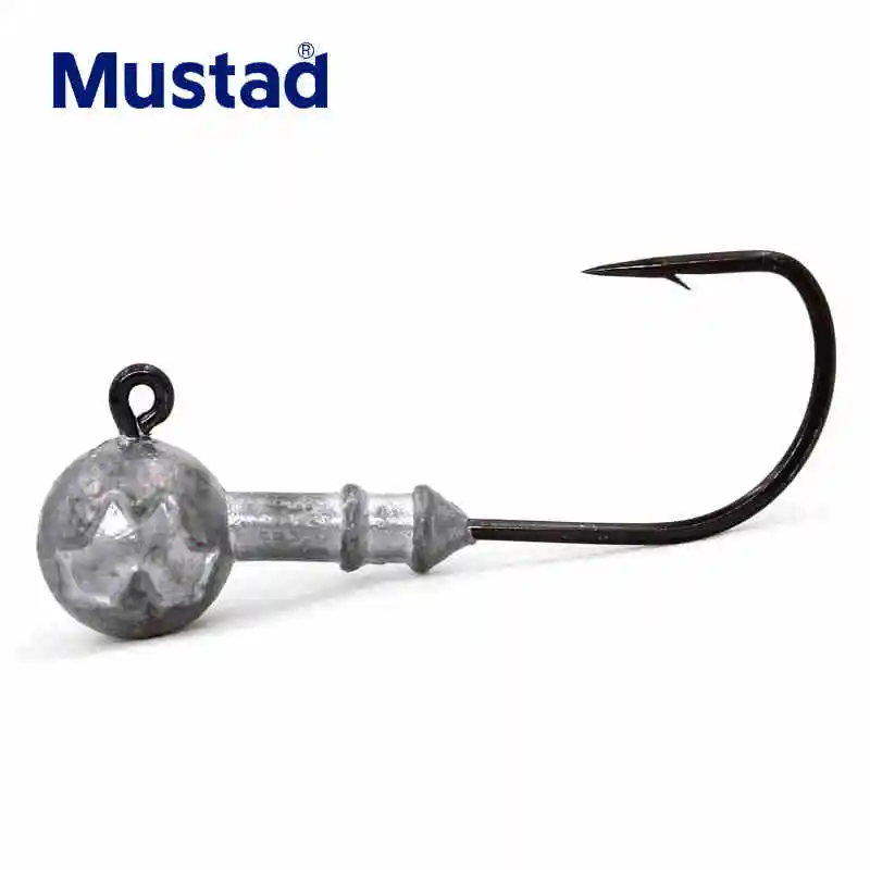 

Norway Mustad Jig Head Hook Barbed Hook Round Lead Head Jig Lure Hard Bait Soft Worm Jig Hooks 3g 5g 7g Soft Lure Bass Pesca