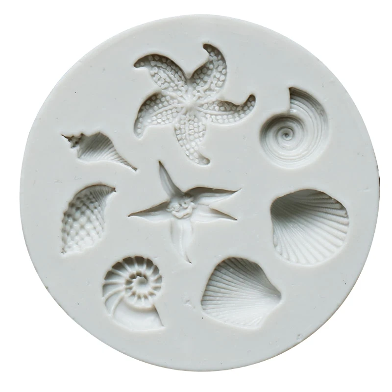 Ocean theme modeling DIY silicone material mold chocolate biscuit fudge cake decoration baking supplies