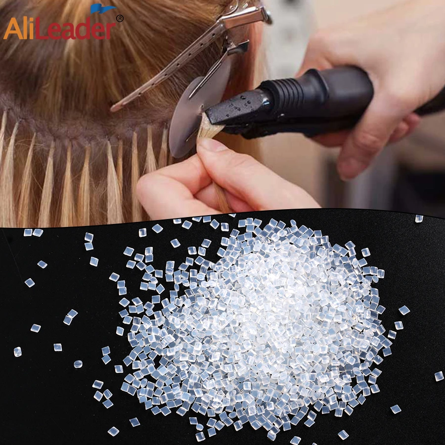 Alileader 20/50/100G Keratin Glue Granules Strong Hold Hot Melt Fusion Italian Keratin Glue Beads Non Slip Sticky Hair Glues