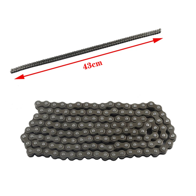 

25H 84 138 links chain with Spare Master Link 47cc 49cc 2 Stroke Engine ATV Quad Go Kart Dirt Pocket Mini Motor Bike Motorcycle