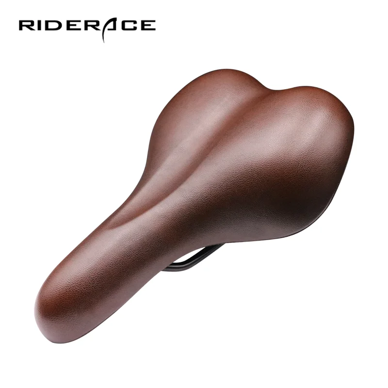 Thicken Bike Saddle Soft Shock Absorption Comfortable Bicycle Seat PU Leather Sponge Shockproof Mountain Road Cycling Cushion