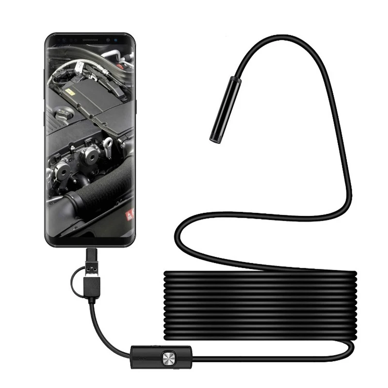 ARTBULL 7 مللي متر 3 في 1 HD المنظار TYPE-C الكمبيوتر المحمول الصناعية أنبوب المنظار للماء