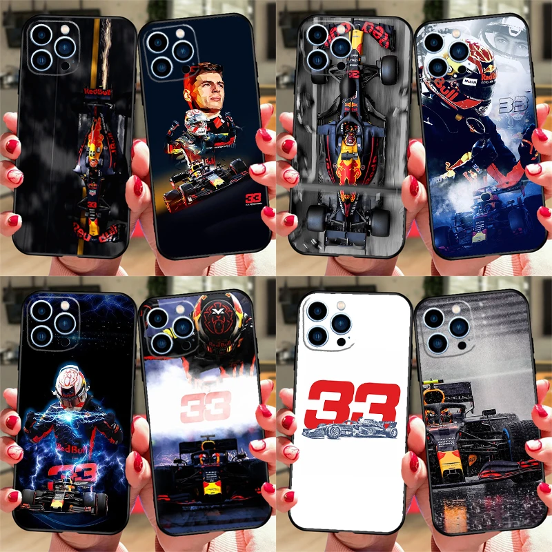 F1 Number 33 Racer Case For iPhone 13 11 Pro Max 12 Mini 7 8 6 6s Plus XR X XS Max SE Silicone Phone Cover