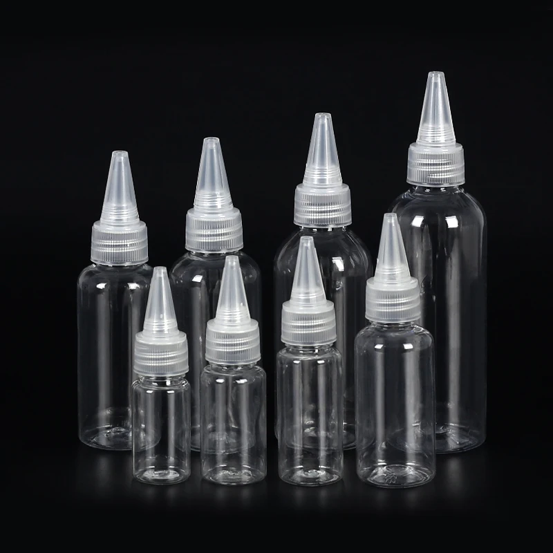 

30pcs 10ml/20ml/30ml/50ml/100ml Plastic PET Empty Dropper Bottles E Liquid Eye Juice Clear Disinfectant Ink Refillable Bottle