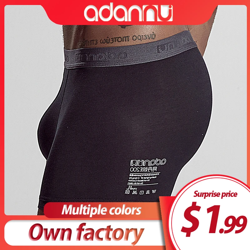 ADANNU Brand Male Underwear Men Boxers Modal Breathable Comfortable Underpants Quick Dry Men Boxers Shorts Cueca Male Panties