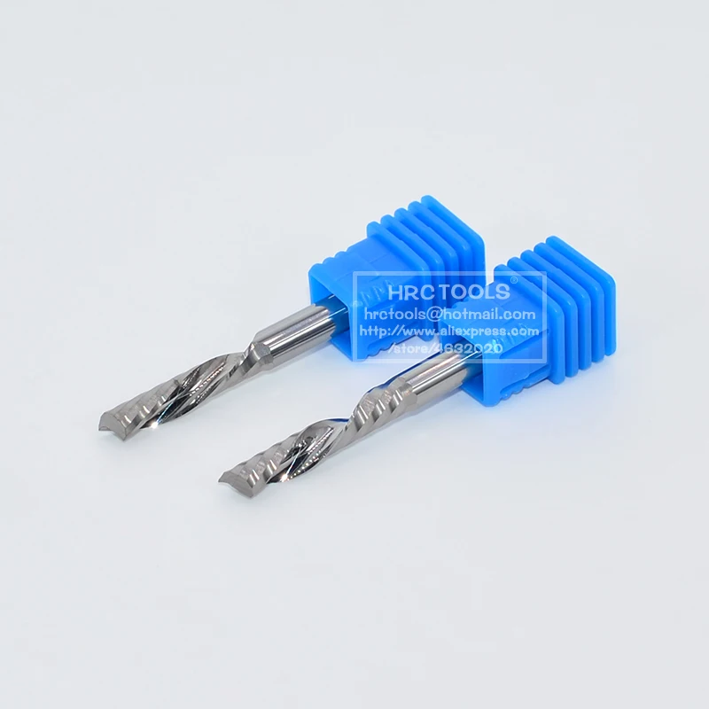 4mm de alta precisão aaaaa esquerda espiral fresa ferramentas gravura para baixo cortar uma flauta roteador bits cnc ferramentas madeira para trabalhar madeira
