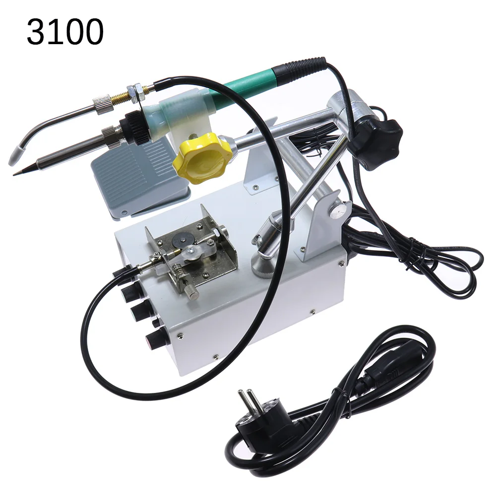 220V 60W Automatically Soldering Machine Internal Heating Iron Foot Gun Send Tin  Spot Welding Repair Tool