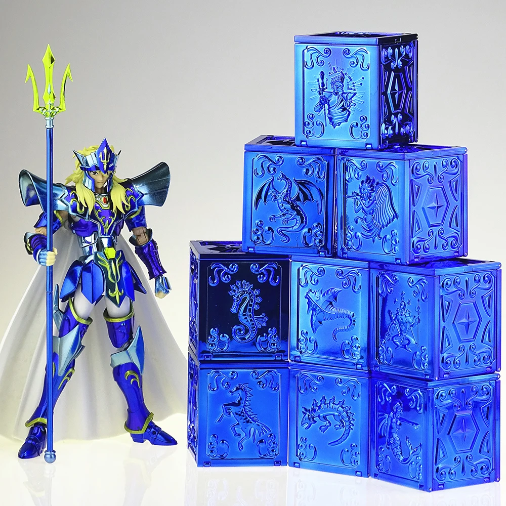 

Saint Seiya Myth Cloth Pandora Box Poseidon Mud Carp BOX Marina Solent Kanon Baiane Sea Horse Kraken PVC Action Toy Model