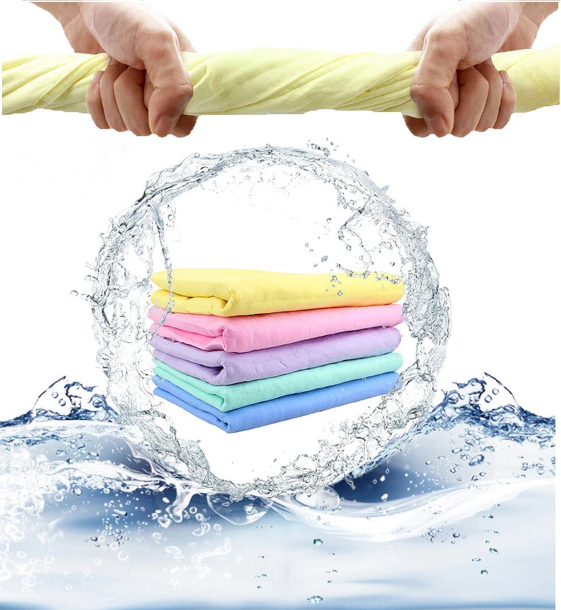 Imitation Deerskin Towel Pet Dry Hair Towel Soft Strong Absorbent Quick-drying Car Wash Rag Wipe table Kitchen Cleaning Cloth