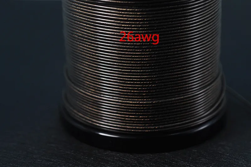 7n كريستال OCC الفضة مطلي 28Awg 26awg متعددة النواة سماعة حمى سلك واحد كريستال النحاس PE الجلد