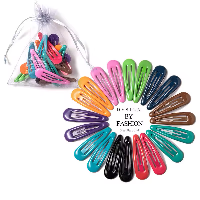 10/20/30/40 New Girls Cute Colorful Waterdrop Shape Hairpins Sweet Hair Clips Kids Barrettes Slid Clip Fashion Hair Accessories - Image 17