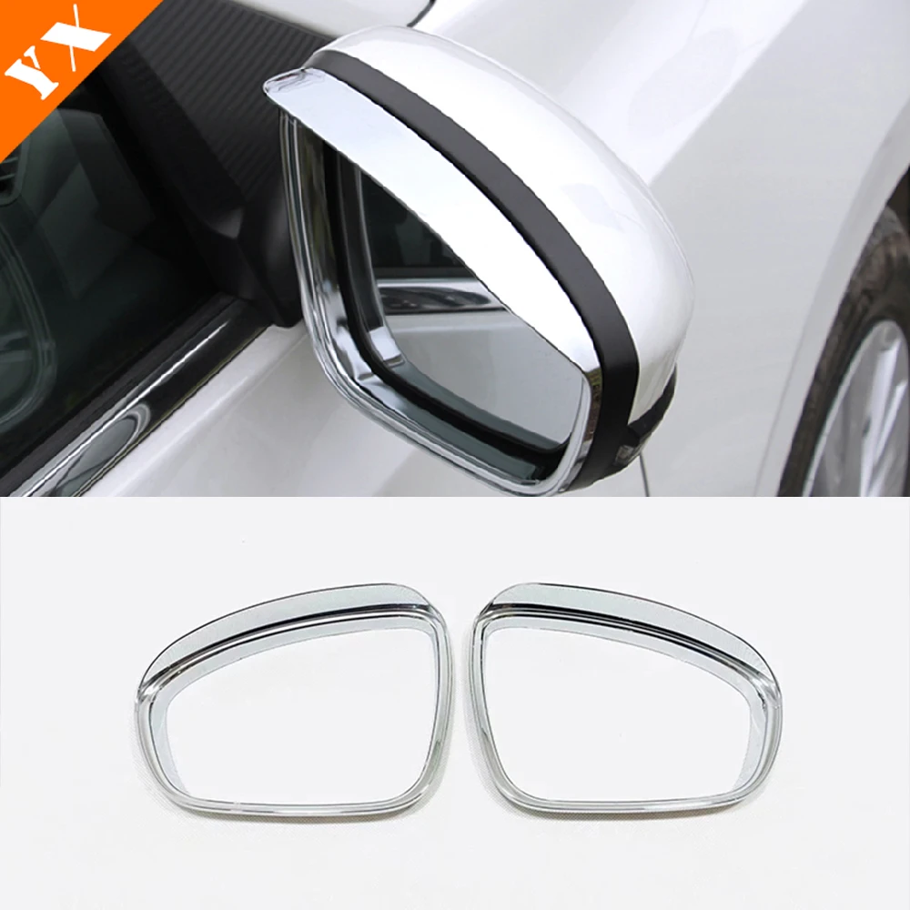 

for Nissan Sentra Accessories 2020 ABS Chrome Carbon Car Rain Eyebrow Cover Trim Sticker Shell Car Side Door Rearview Mirror