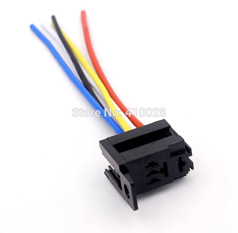 5/30/100pcs DIY Car Motor 12V 12 Volt 30A AMP Duty Relay Harness Socket 5Pin 5 Wire Sales