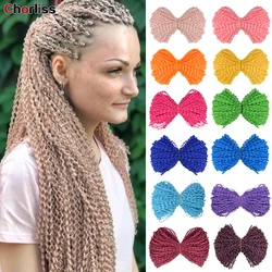 25 zoll Lange Lockige Box Zizi Zöpfe Häkeln Haar Bundles Synthetische Haar Extensions Lila Rot Verschiedene Farben Zizi Braid Haar