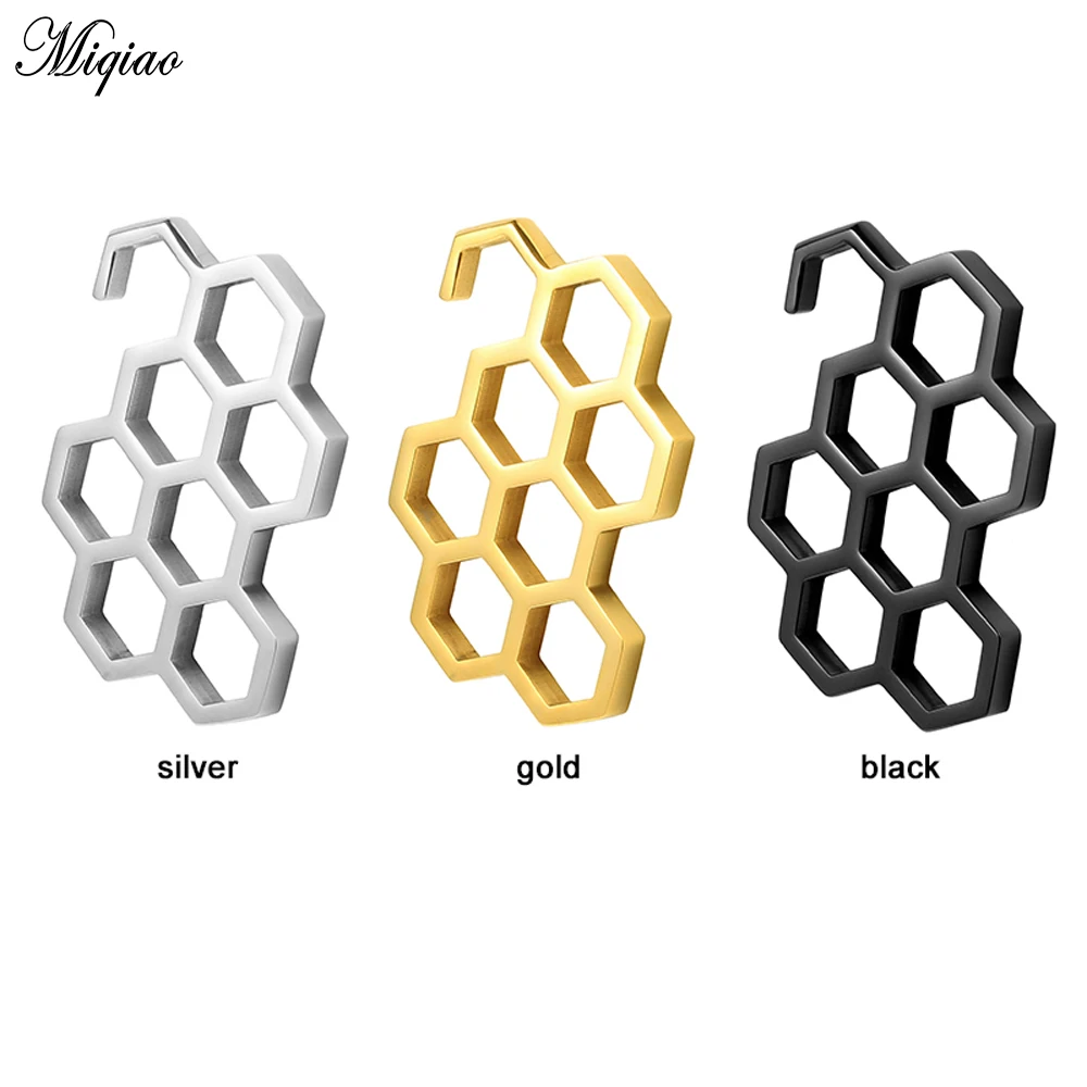 Miqiao New ear weight 316L Stainless Steel Gold Black Steel Color Ear Gauges Piercing Tunnels Body Jewelry