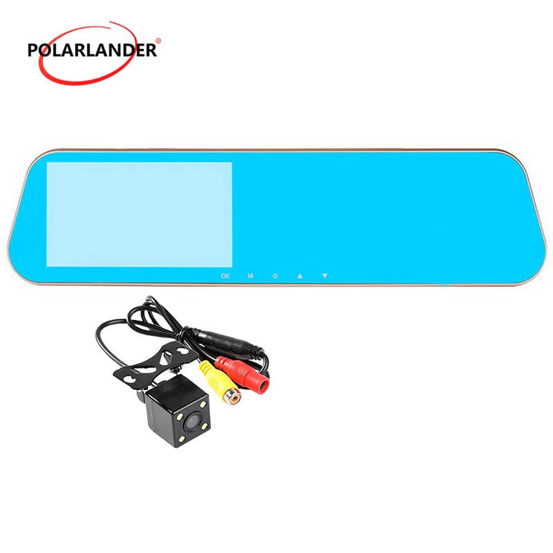 1080P Full HD Dual Lens 4.5Inch Digital Video Recorder Camera Auto Rearview Mirror Camcorder Registratory Car Dvr