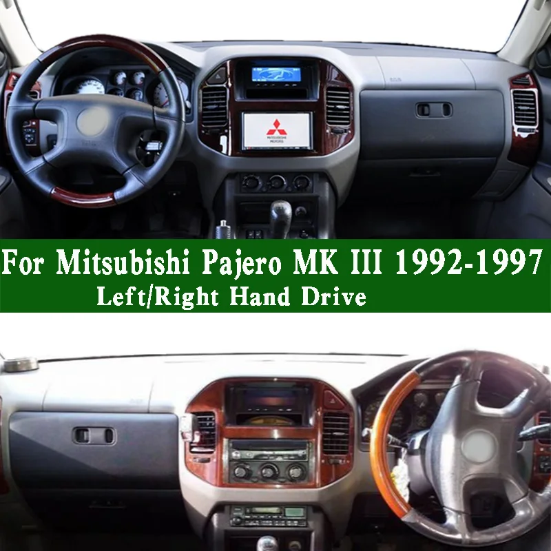 

For Mitsubishi Pajero MK III GLX V73 V77 V75 2004-11 Dashmat Dashboard Cover Instrument Panel Protective Pad Anti-Dirt Dash Mat