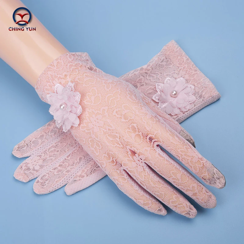 2020 New Women's Sunscreen gloves Driving Slip-resistant Ice short sexy gloves Breathable and antiskid touch screen gloves women