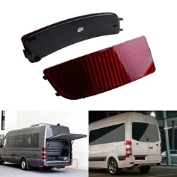 2x Red Rear Bumper Reflector Tail Light Assembly Cover For Mercedes Sprinter W906