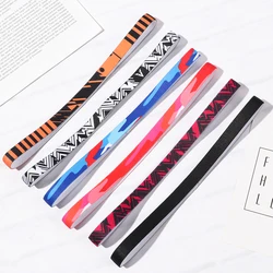 1PC Elastic Headband Sport Anti-slip Rubber Yoga Hair Bands For Women Men Running Sports Football Stretch Sweatband Candy Color