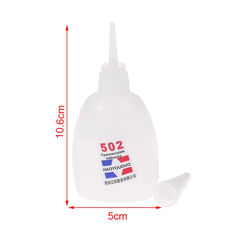 1 قطعة سوبر السائل الغراء 502 الفورية التجفيف السريع Cyanoacrylate لاصق قوي الغراء