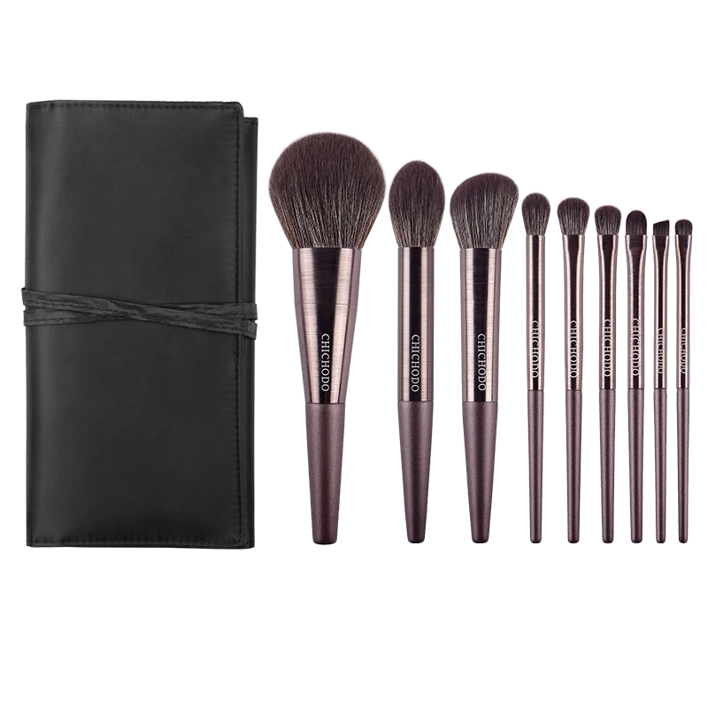 9pcs/set High quality Makeup brushes Powder sculpting Highlighter Eyeshadow Make up Brush kit Smudge Crease eyebrow brush