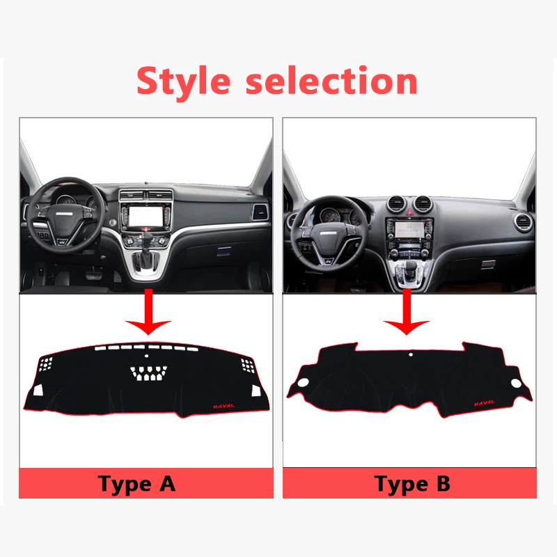 For Haval H6 2011 2012 2013-2015 2016 2017 Dashboard Cover Mat Avoid light Pad Sun Shade Dash Board Cover Carpets Accessories