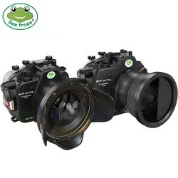 Seafrogs Underwater Housing For Fujifilm X-T3 X-T4 Fuji XT4 Camera Bag Case Cover 130ft Waterproof Boxs Camera Diving Case