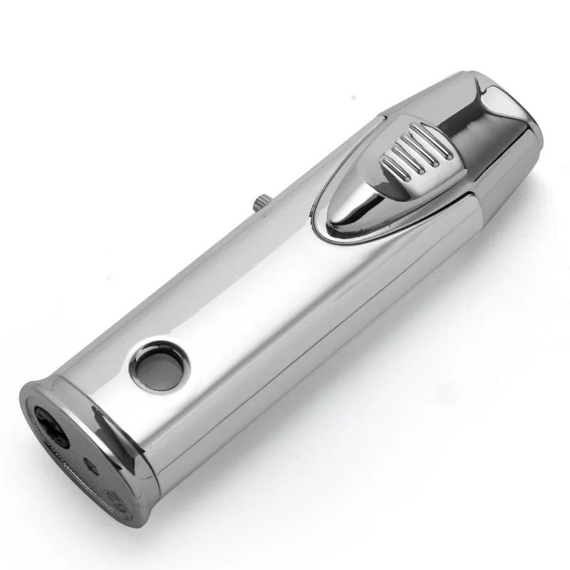 Jobon Windproof Lighter Inflatable Gas Creative Personality Blue Flame Point Moxibustion Straight into The Cigar Lighter Men\'s G