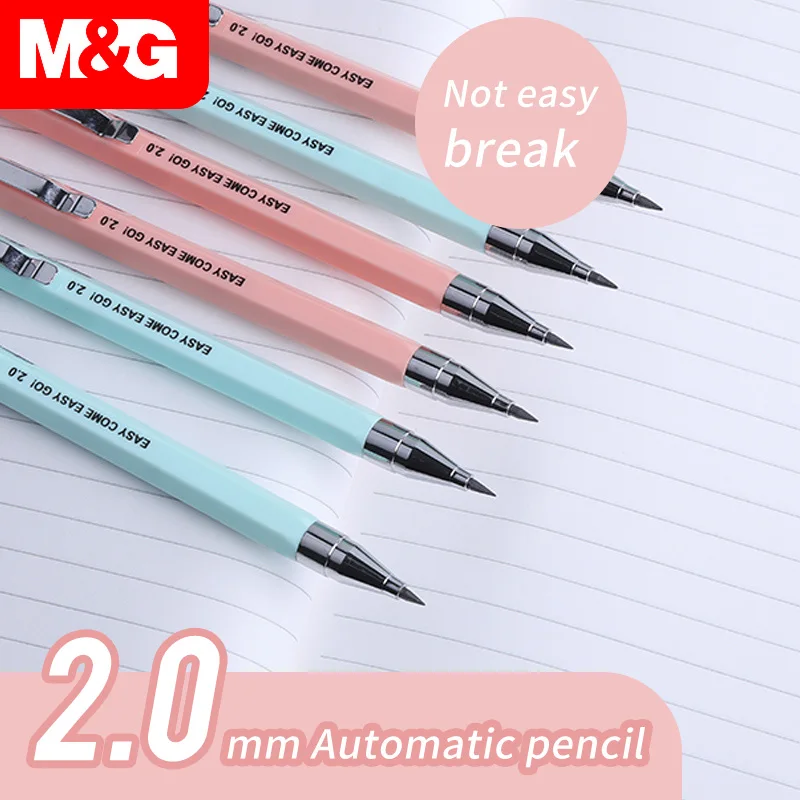 2 Stücke 2,0mm Mechanische Bleistift mit 40 stücke Kostenloser Minen Radiergummi 2B Kawaii Bleistifte Für Schreiben Skizze Malerei Kinder schule Liefert