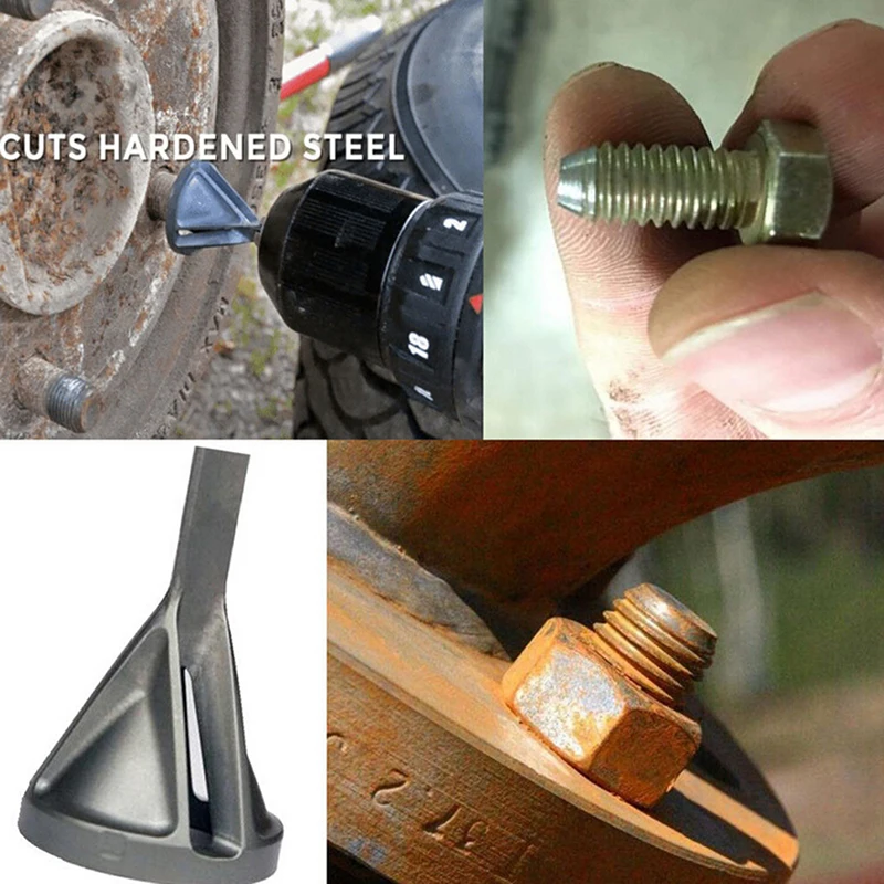 Deburring externo chanfro ferramenta hss triangle shank pagode metal aço passo broca buraco cone broca bancada