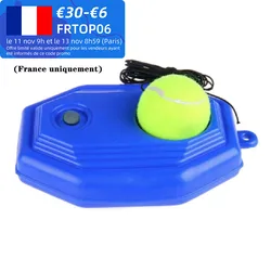 1set dispositivo per l'allenamento del Tennis con forniture per il Tennis con palline ausili per l'allenamento del Tennis strumento per la pratica del giocatore di battiscopa con Base in corda elastica