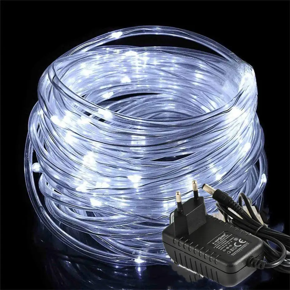 

10-40M Light String for Outdoor Indoor Decoration 3-12V LED Garland Rope Lights EU US Plug Chritstmas New year Decorative Lights