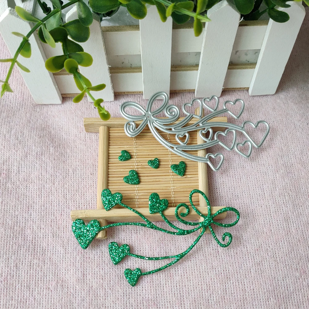 New Design process Metal cutting Die Heart headdress Bobby Pin bow Decoration scrapbook Paper Card embossing Die cutting