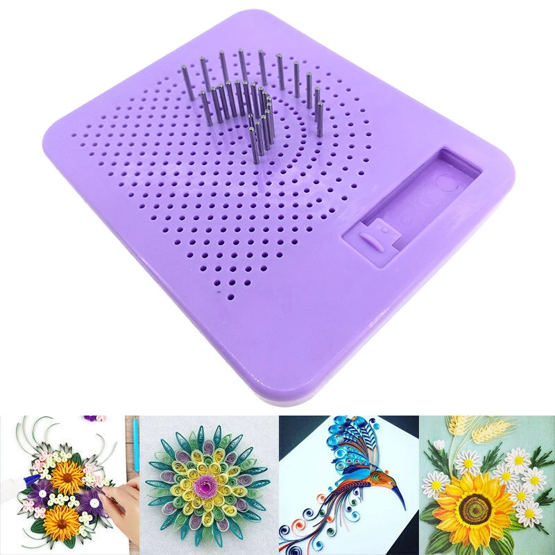 Guia de grade de papel dobrável, Quilling papel artesanal, DIY Craft Tool