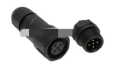 M14 4 Pin ถึง 8 Pin IP68 ทนทานกันน้ํา Connector Adapter docking และแผง Mount ขั้วต่อสายไฟปลั๊ก