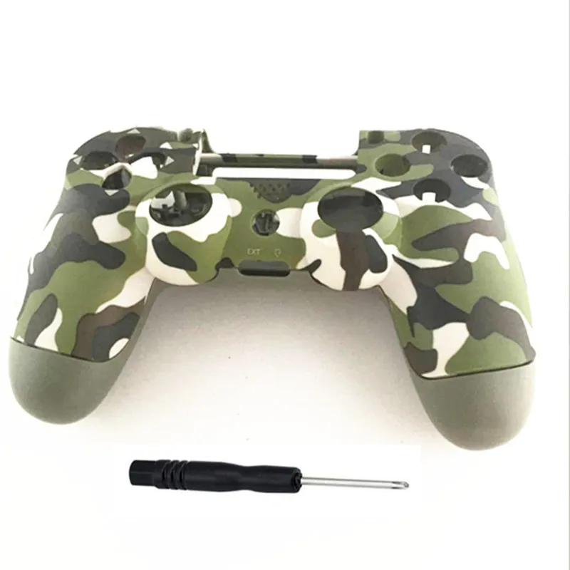 PS4 pro Camouflage Front Back Hard Plastic Upper Housing Shell Case Cover for Sony PS4 Pro JDS040 JDM040 v2 Gen 2th Controller