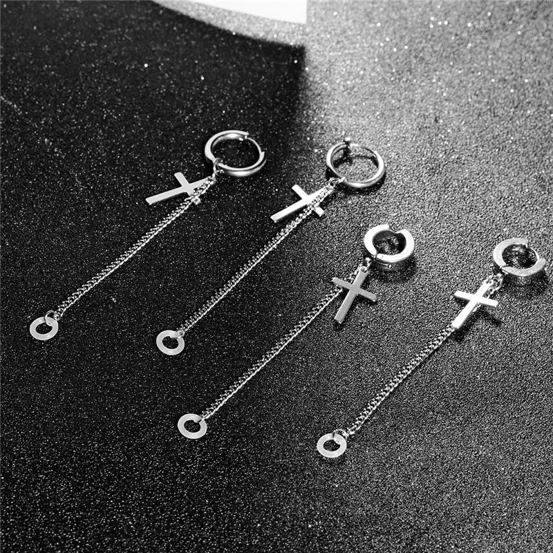 2Pcs Stainless Steel Anti-Lost Earphone Accessories Unisex Punk Earrings For Airpods Pro 1/2 For Airpods Case Earring Jewerly