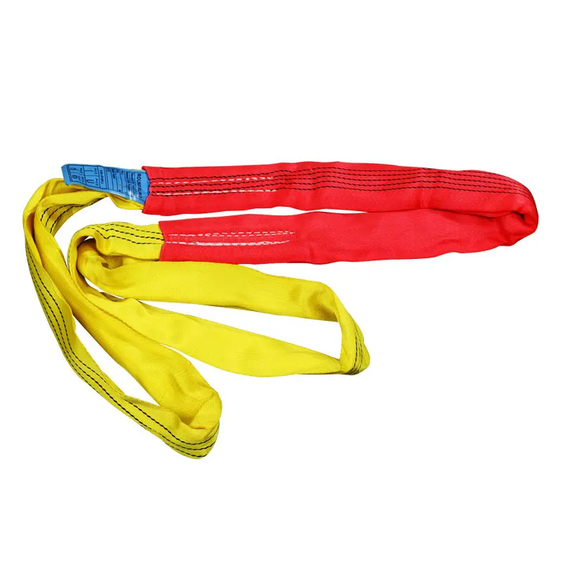 HQ SS01 1-5 TON Heavy Duty Soft Round Endless Polyester Crane Lifting Webbing Sling Belt