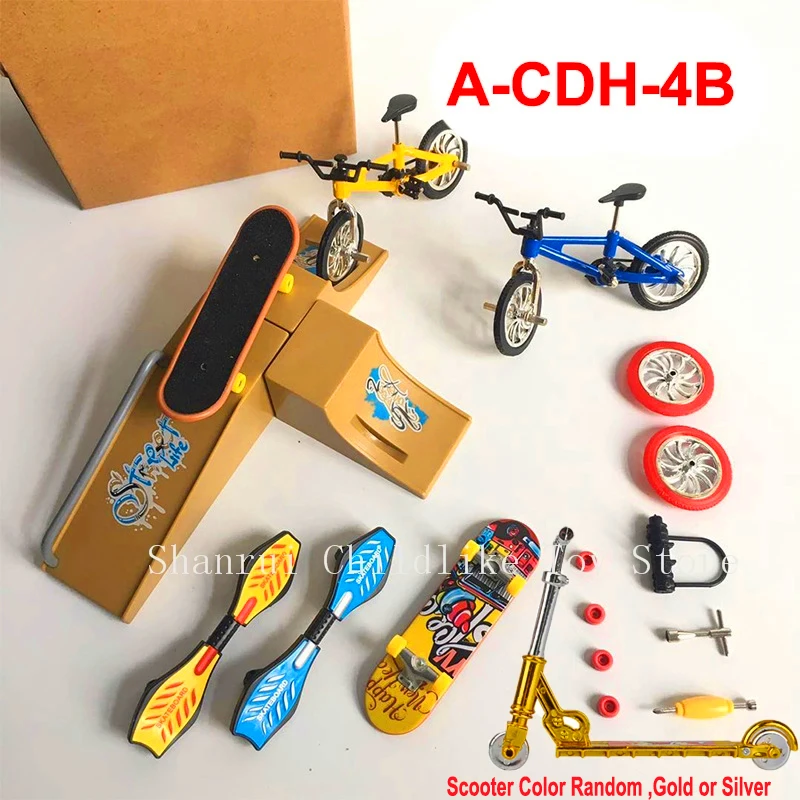 Finger Scooter Finger Bike Mini Bike Skating Board Site giocattoli educativi per bambini Finger Bicycle regalo di compleanno per ragazzi e ragazze