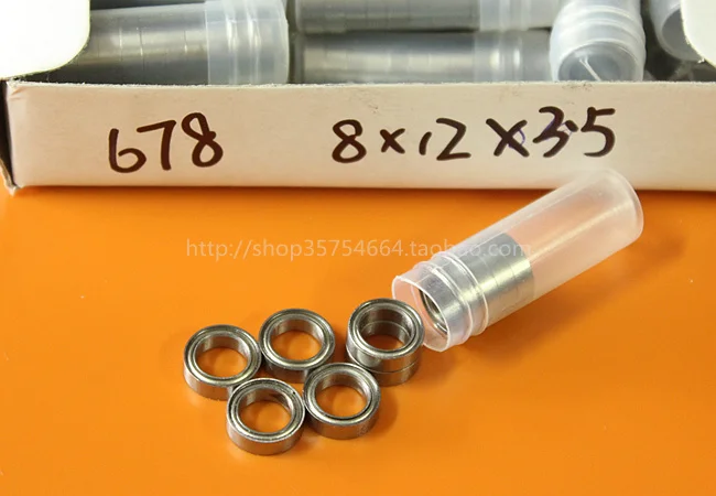 Miniature thin-walled bearing MR128 678-2Z L-1280ZZ size inner diameter 8 x 12 x 3.5mm model bearings tools