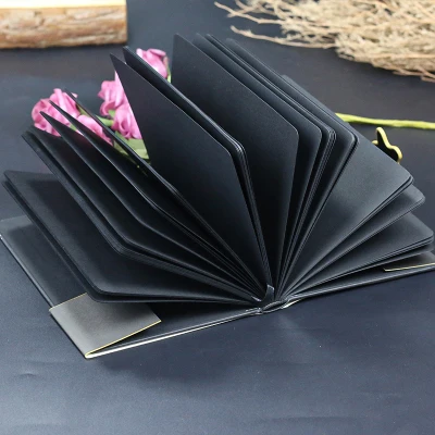 Páginas interiores de papel de Blamk negro creativo, libros pintados a mano, diarios, páginas interiores de cartón negro engrosado, cuadernos de arte, nuevo