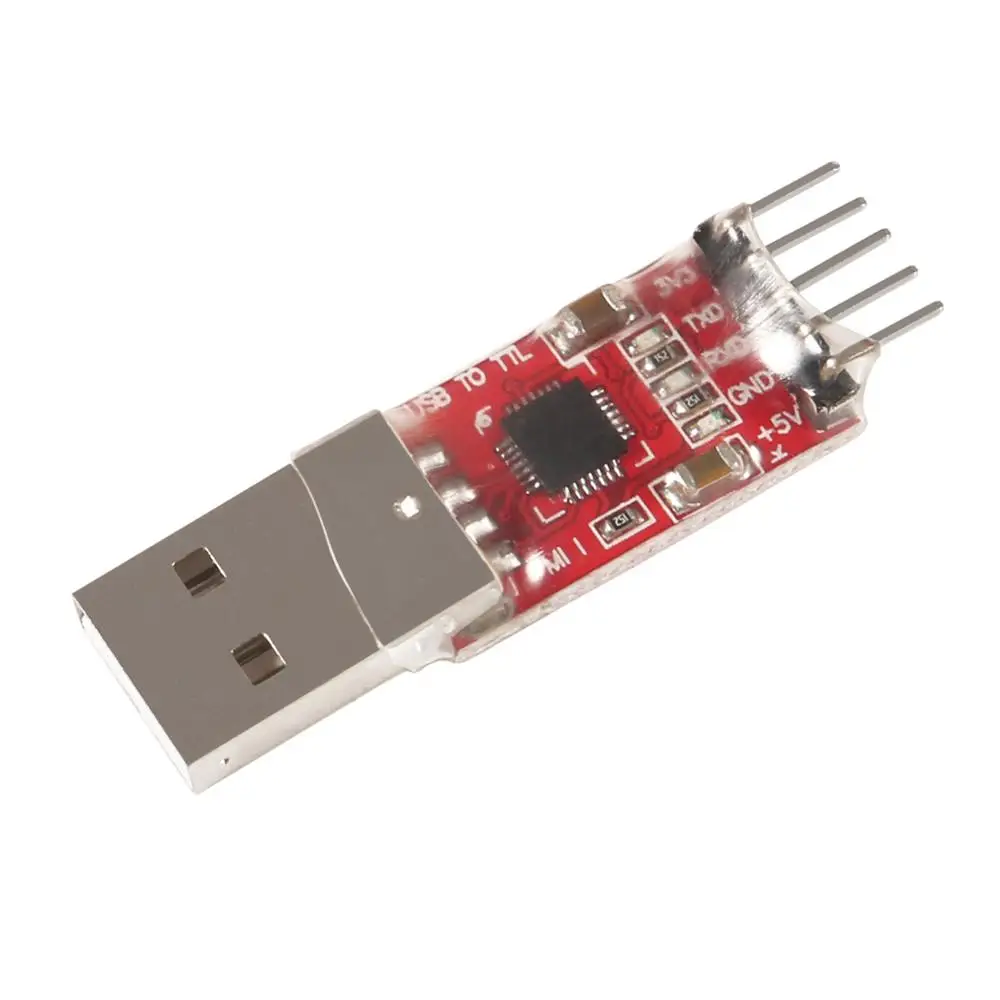 CP2102 moduł USB na TTL 5PIN konwerter szeregowy moduł adaptera Downloader z przewody połączeniowe dla UART STC 3.3V i 5V