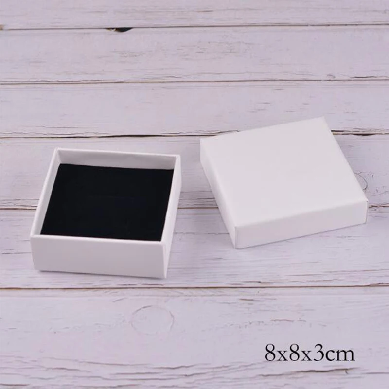 Jewelry Boxes Paper Gift Box Vintage White Necklace Bracelet Pendant Packaging Boxes Jewellery Organizer Multi Size