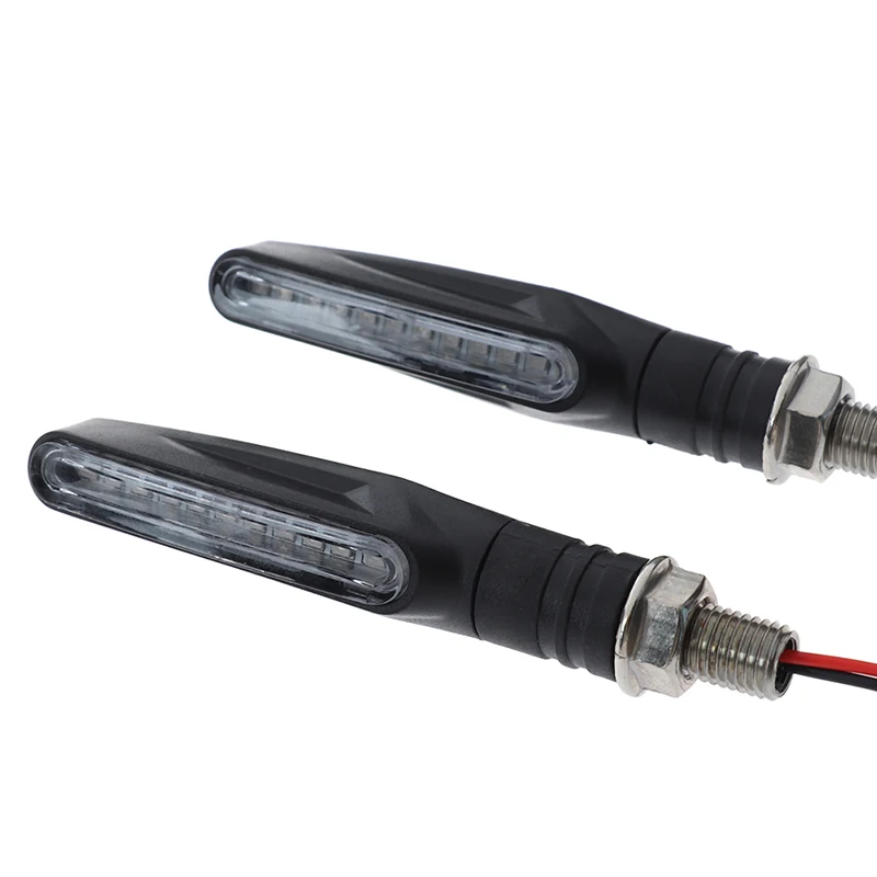 1 قطعة العالمي 12V led للدراجات النارية بدوره اشارات المؤشر ضوء تتدفق المياه الوامض وامض مؤشر