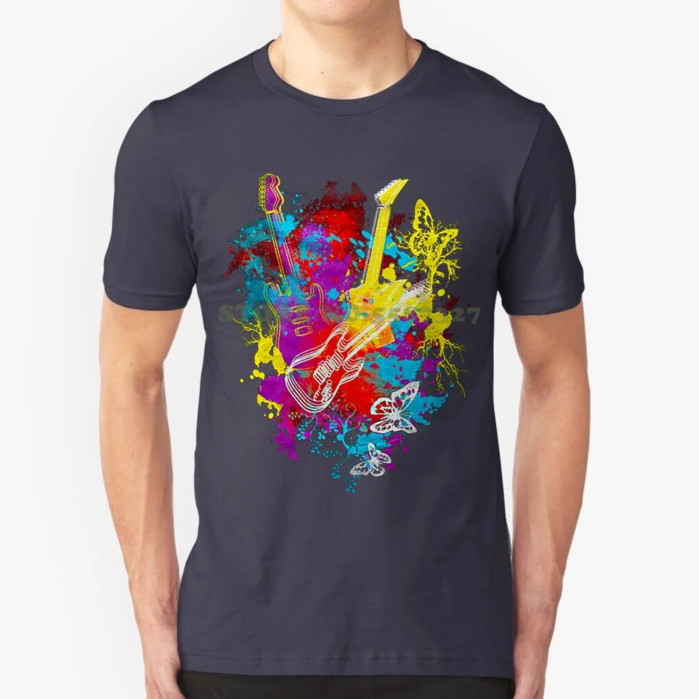 100% Cotton Brand New T Shirts Exclusive Men's T Shirt-Guitar Splatter Design ( Sb044 )