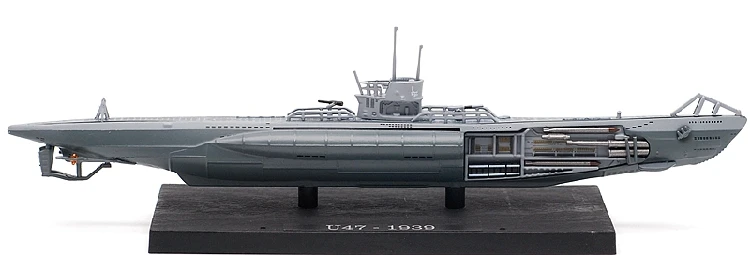 1/350 New Special Die Casting Metal German Wolf U47 Simulation Static Finished Submarine Ship Model Toys For Childrenmilitary