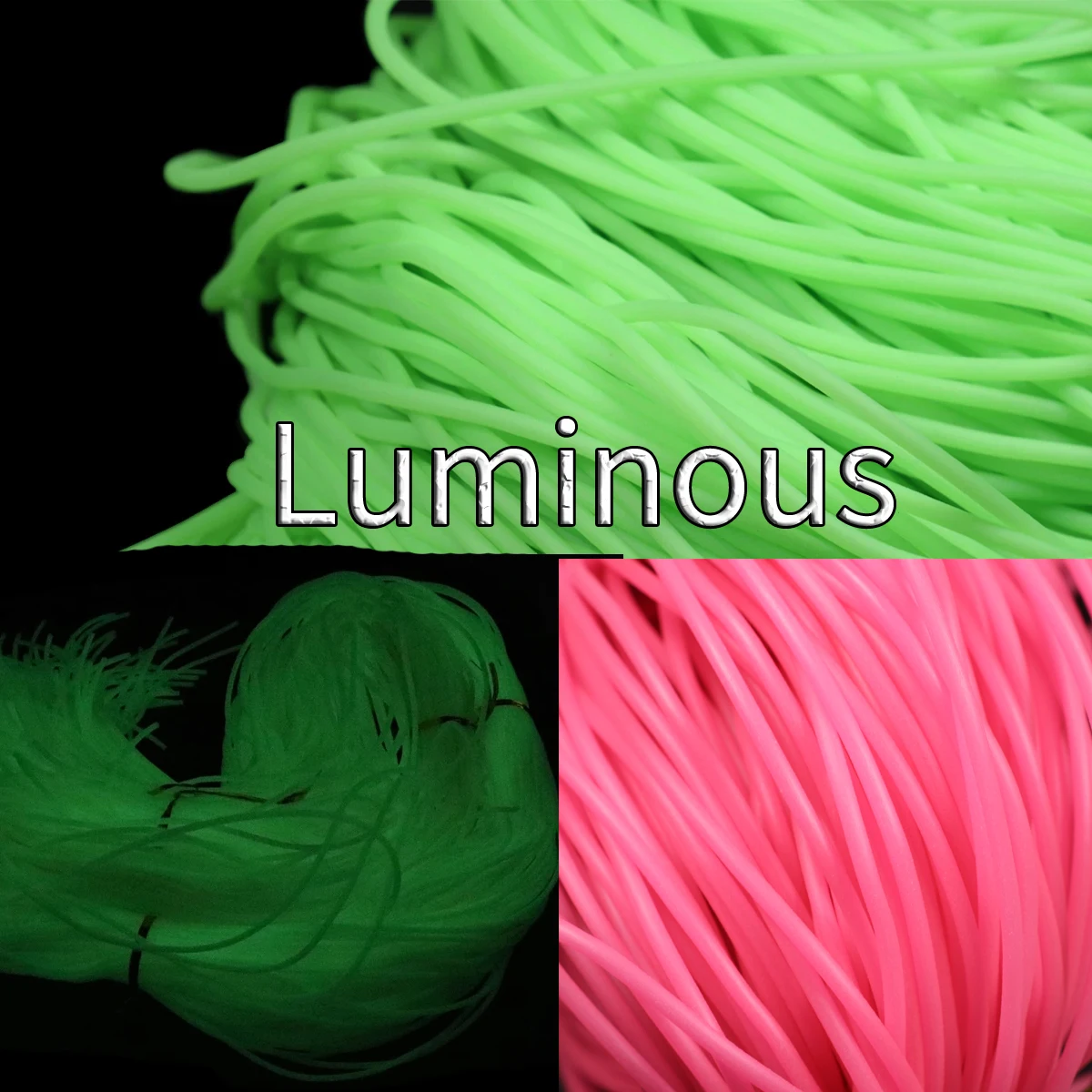 Wholesale Fishing Night Luminous Tube Saltwater Rigging Material 3mm Silicone Fishing Sleeves Glow Tube for Sea Fishing