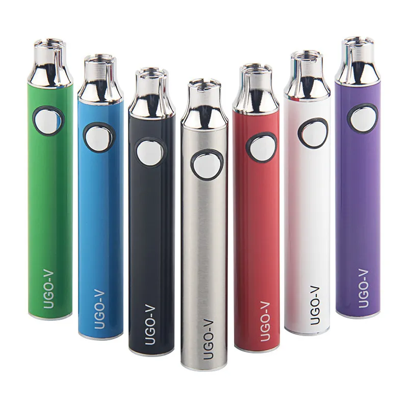 Préchauffez UGO-V de batterie à tension variable + chargeur USB Laguna ette électronique Micro USB 510 Stylo Vape à fil pour atomiseur Mt3 Ce4 Ce5