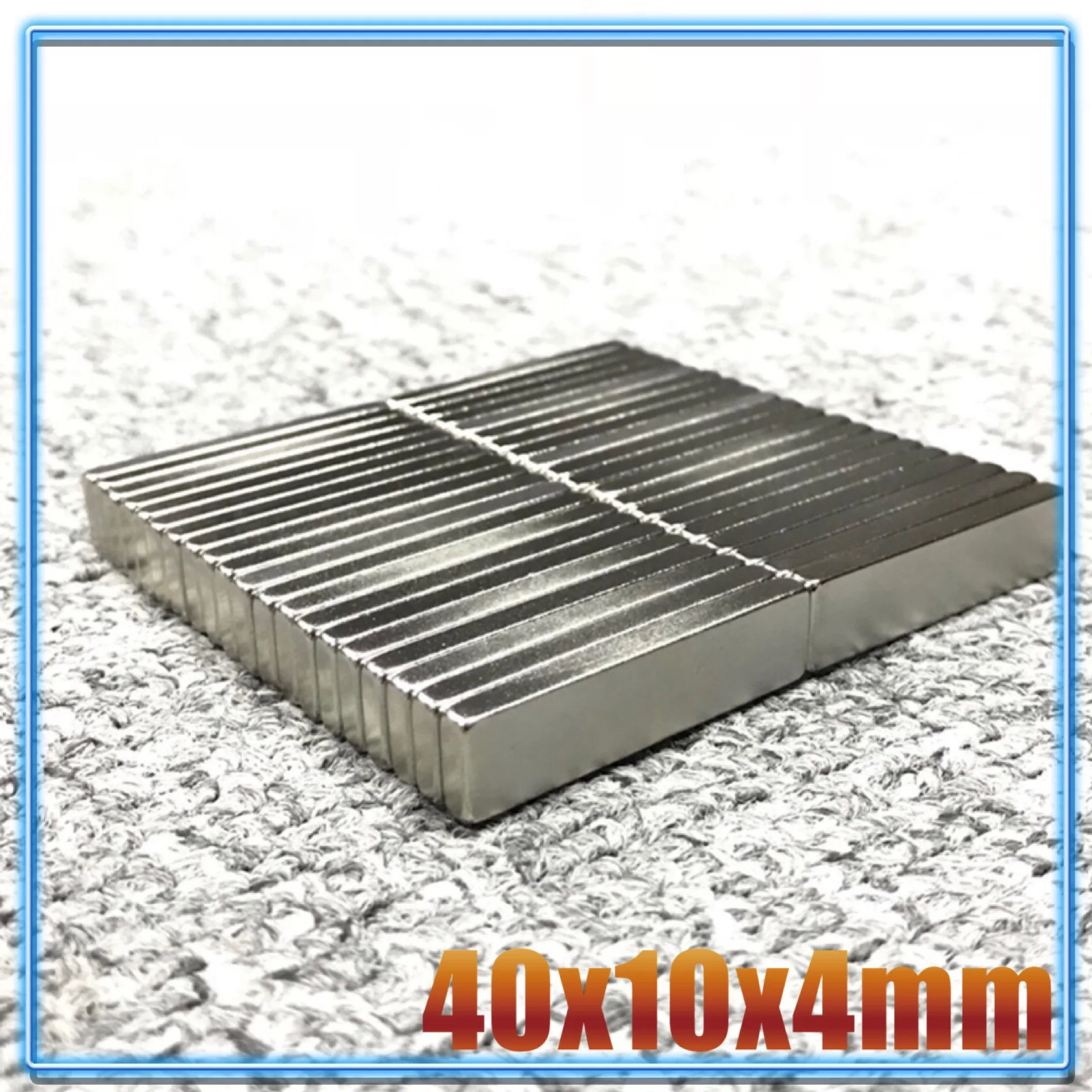 

1/2/5/10/20Pcs 40x10x4 Neodymium Magnet 40mm x 10mm x4mm N35 NdFeB Block Super Powerful Strong Permanent Magnetic imanes 40*10*4